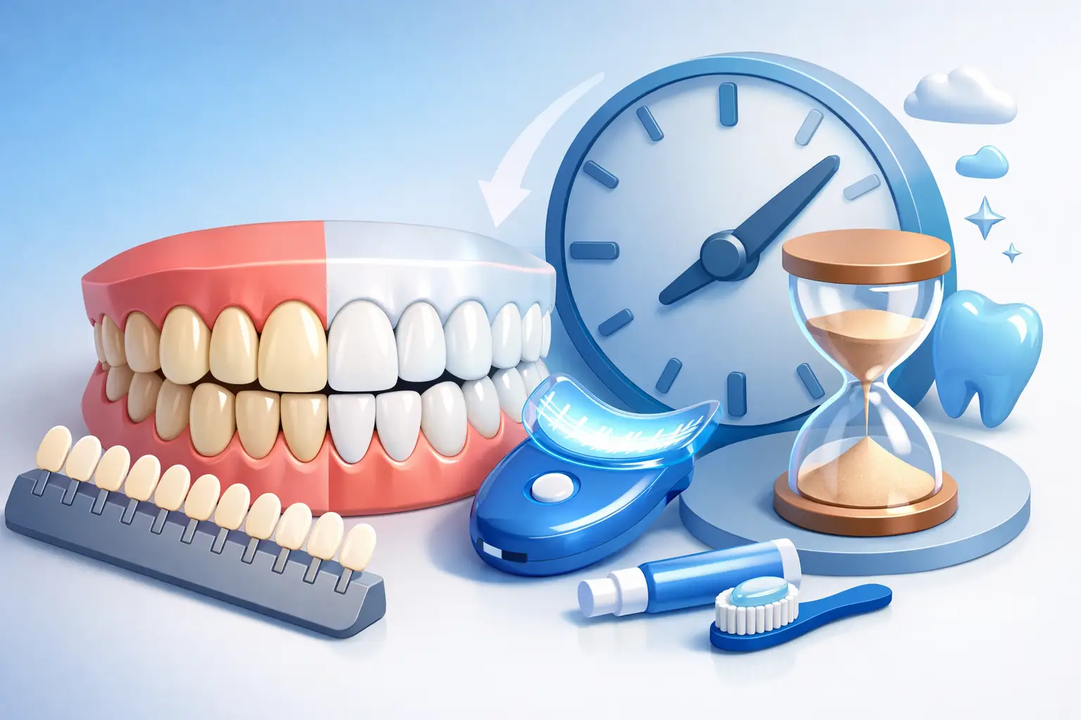 Blanchiment dentaire : combien de temps ?