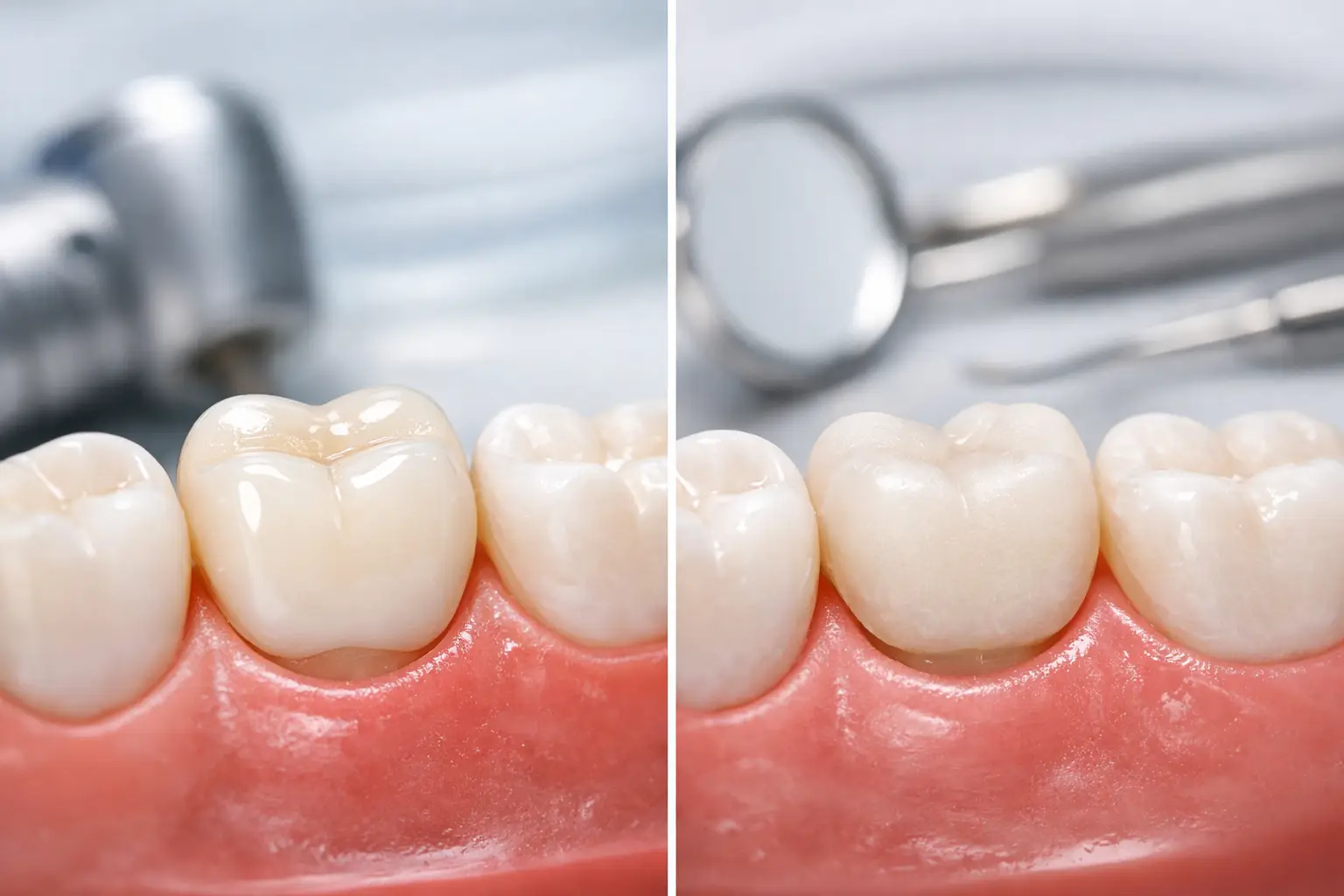 Couronne céramique versus composite dentaire