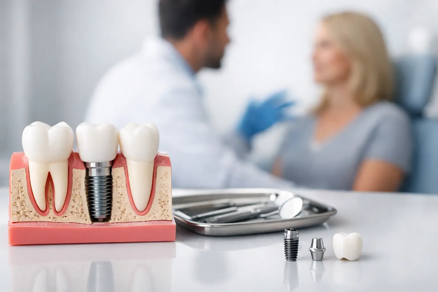 Le parcours de pose d’un implant dentaire